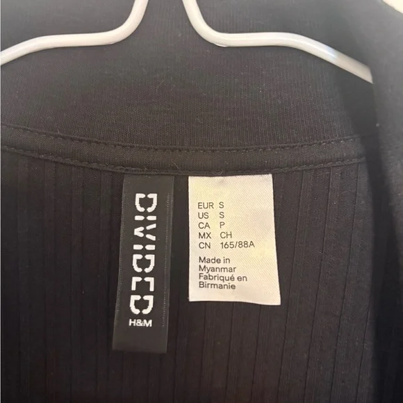 H&M Black Ribbed Dress - Picture 2 of 2